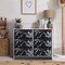 Sorbus 6 Drawers Dresser- Storage Unit with Steel Frame, Wood Top, Fabric Bins - for Bedroom, Closet, Office and more